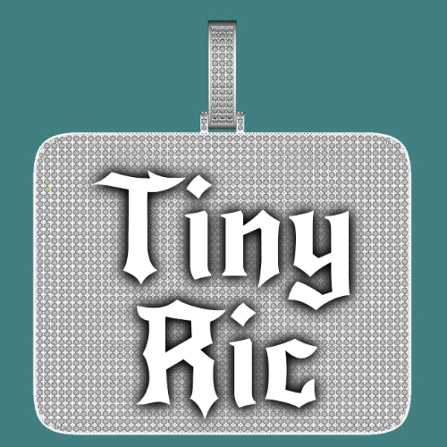 CUSTOM LETTER NECKLACE 3D BIG SQUARE