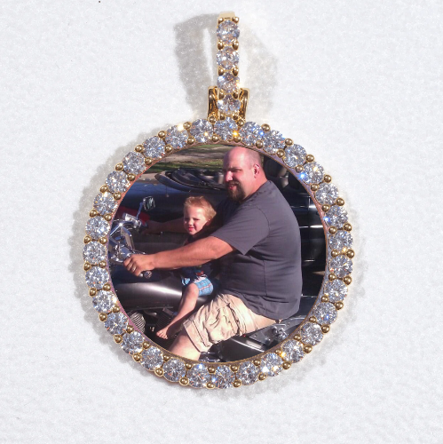 3D CIRCLE CUSTOM PICTURE PENDANT SMALL SIZE