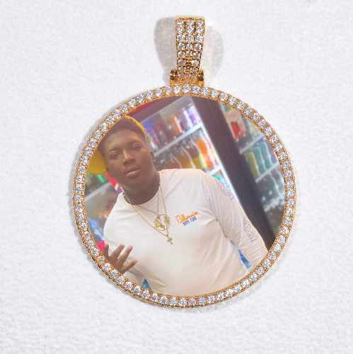 MEDIUM 3D CIRCLE CUSTOM PICTURE PENDANT