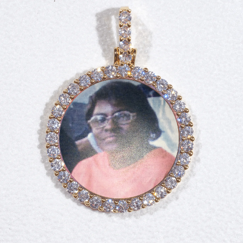 3D CIRCLE CUSTOM PICTURE PENDANT SMALL SIZE