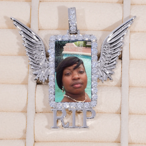 RIP WING 3D CUSTOM PICTURE PENDANT