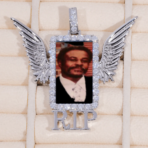 RIP WING 3D CUSTOM PICTURE PENDANT