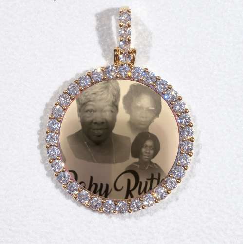 3D CIRCLE CUSTOM PICTURE PENDANT SMALL SIZE