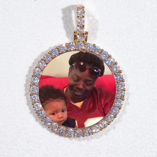 3D CIRCLE CUSTOM PICTURE PENDANT SMALL SIZE