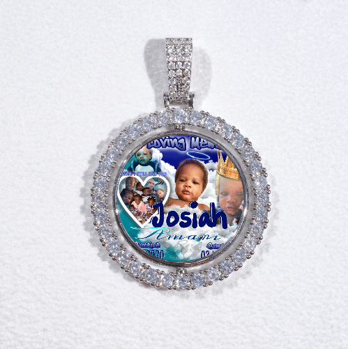 3D Spinning 2-Faced Custom Picture Pendant
