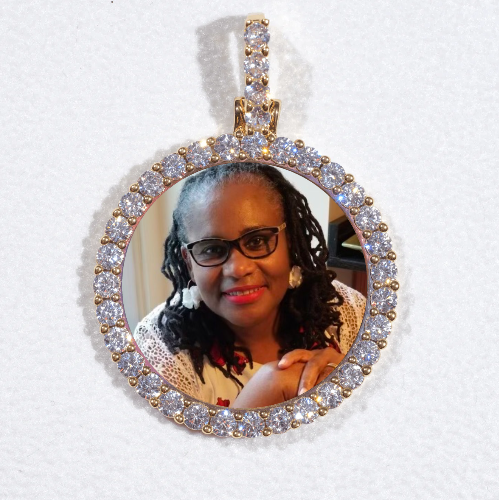 3D CIRCLE CUSTOM PICTURE PENDANT SMALL SIZE