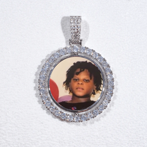 3D Spinning 2-Faced Custom Picture Pendant