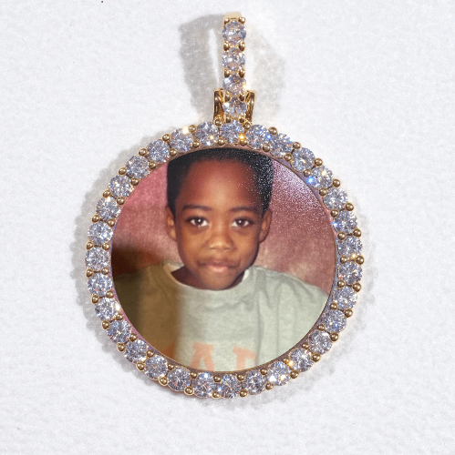 3D CIRCLE CUSTOM PICTURE PENDANT SMALL SIZE