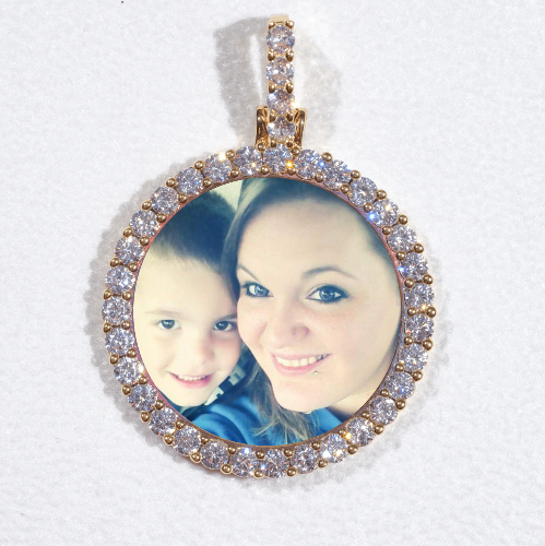 3D CIRCLE CUSTOM PICTURE PENDANT SMALL SIZE