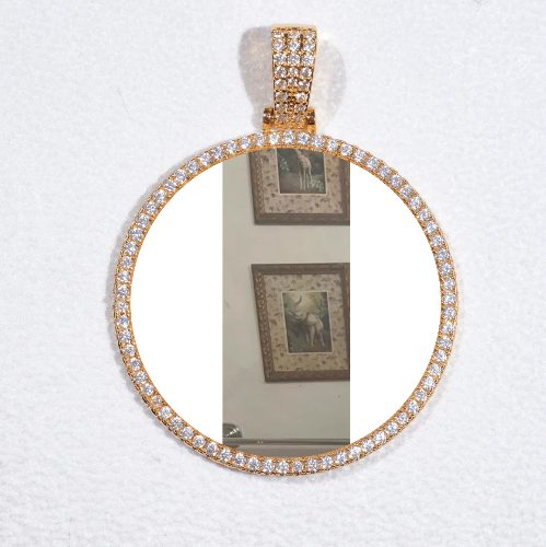 MEDIUM 3D CIRCLE CUSTOM PICTURE PENDANT