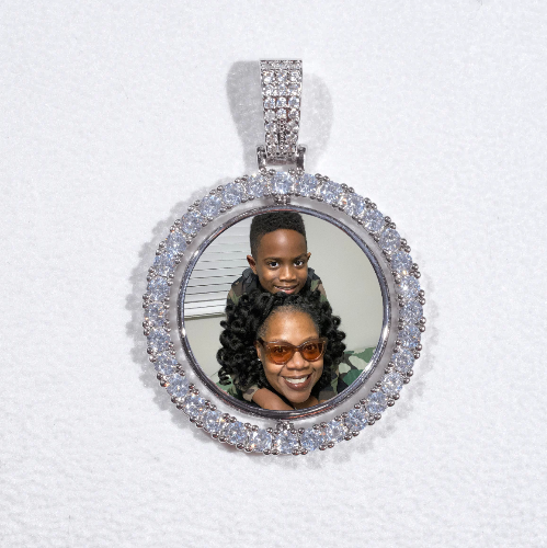 3D Spinning 2-Faced Custom Picture Pendant