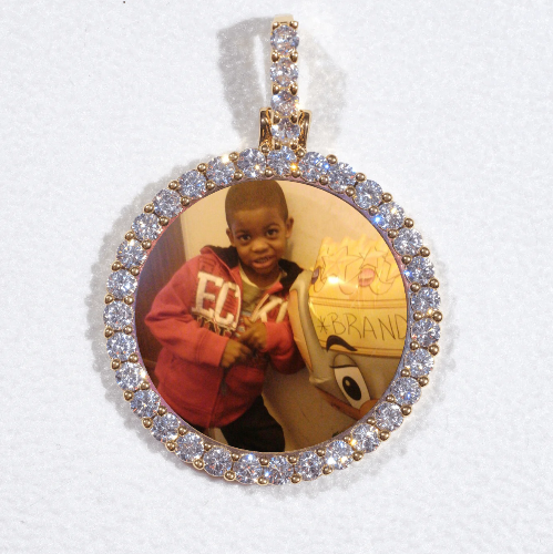 3D CIRCLE CUSTOM PICTURE PENDANT SMALL SIZE