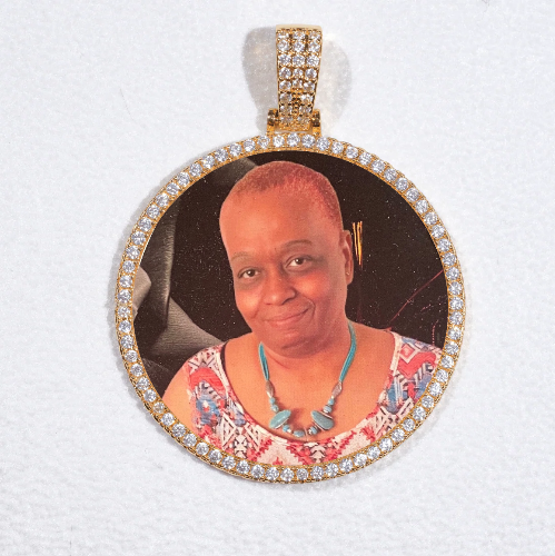 MEDIUM 3D CIRCLE CUSTOM PICTURE PENDANT