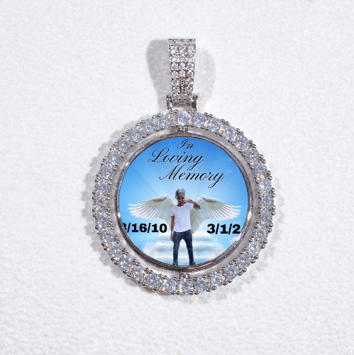 3D Spinning 2-Faced Custom Picture Pendant