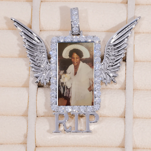RIP WING 3D CUSTOM PICTURE PENDANT