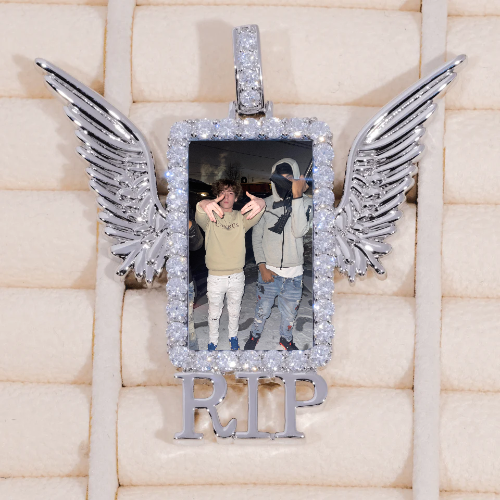 RIP WING 3D CUSTOM PICTURE PENDANT