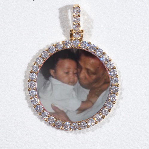 3D CIRCLE CUSTOM PICTURE PENDANT SMALL SIZE