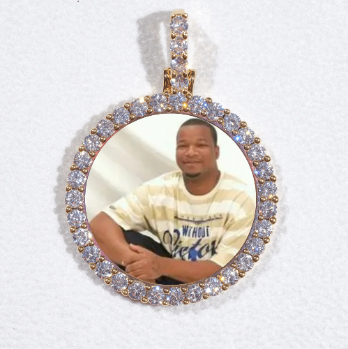 3D CIRCLE CUSTOM PICTURE PENDANT SMALL SIZE