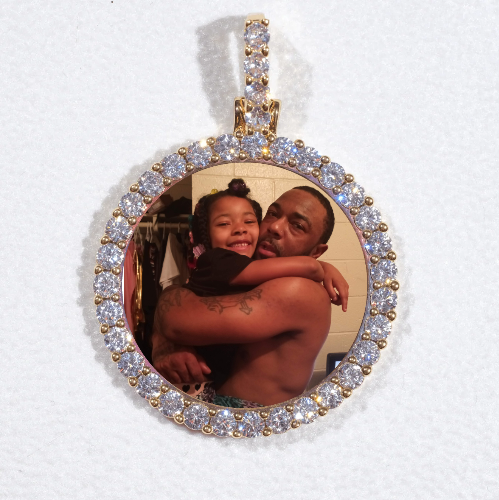 3D CIRCLE CUSTOM PICTURE PENDANT SMALL SIZE