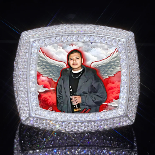 3D CUSTOM PICTURE ICED RING