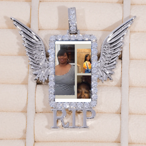 RIP WING 3D CUSTOM PICTURE PENDANT