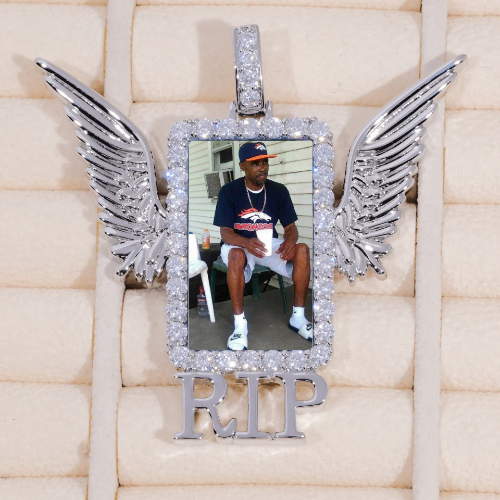 RIP WING 3D CUSTOM PICTURE PENDANT