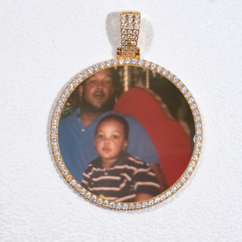 MEDIUM 3D CIRCLE CUSTOM PICTURE PENDANT