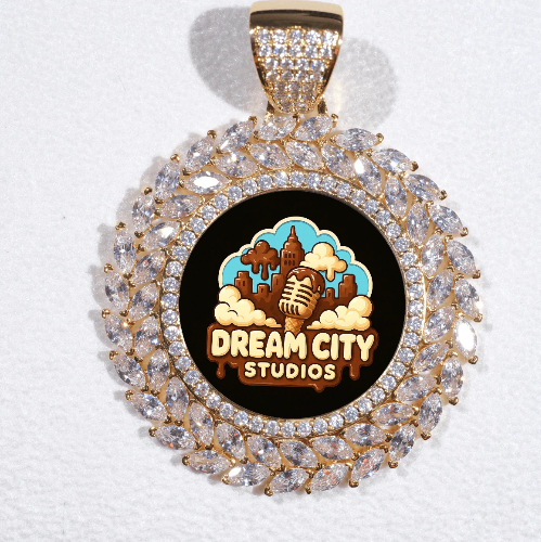 Large 3D Wheat Ear Custom Picture Pendant