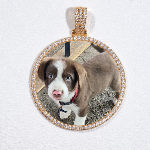 MEDIUM 3D CIRCLE CUSTOM PICTURE PENDANT