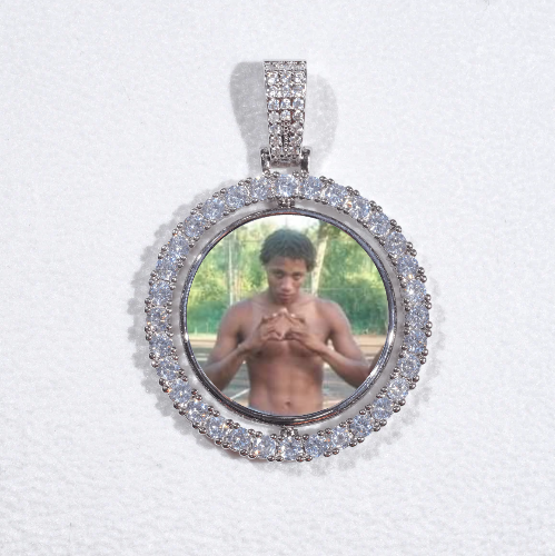 3D Spinning 2-Faced Custom Picture Pendant