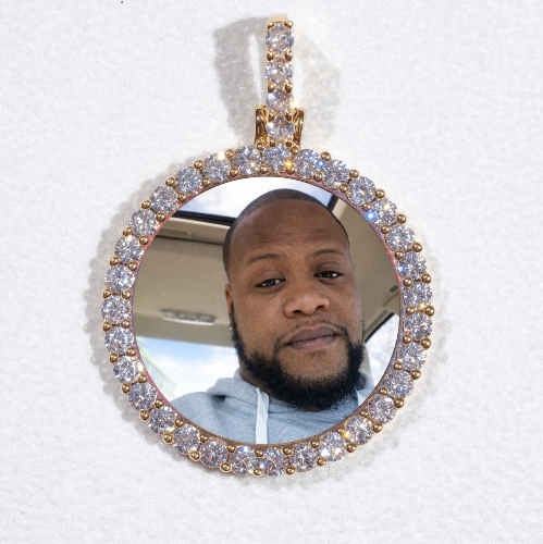 3D CIRCLE CUSTOM PICTURE PENDANT SMALL SIZE