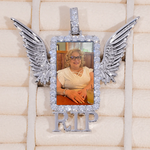 RIP WING 3D CUSTOM PICTURE PENDANT