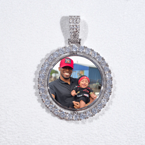 3D Spinning 2-Faced Custom Picture Pendant