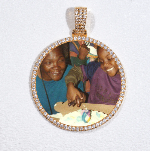 MEDIUM 3D CIRCLE CUSTOM PICTURE PENDANT