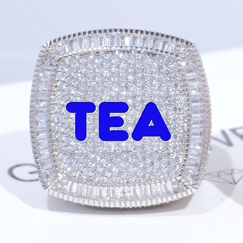 CUSTOM LETTER 3D ICED RING