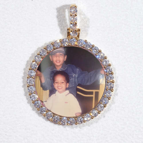 3D CIRCLE CUSTOM PICTURE PENDANT SMALL SIZE