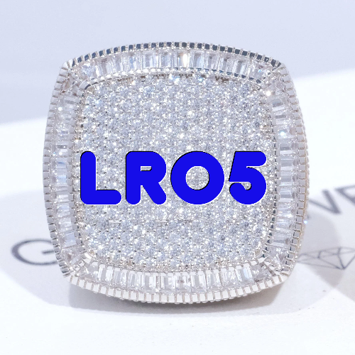 CUSTOM LETTER 3D ICED RING