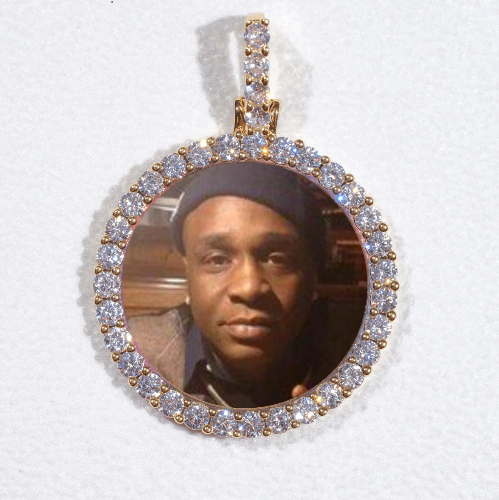 3D CIRCLE CUSTOM PICTURE PENDANT SMALL SIZE