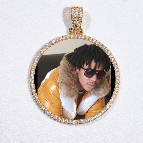 MEDIUM 3D CIRCLE CUSTOM PICTURE PENDANT
