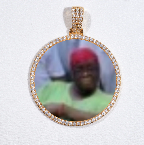MEDIUM 3D CIRCLE CUSTOM PICTURE PENDANT