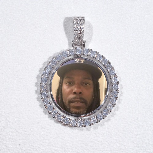 3D Spinning 2-Faced Custom Picture Pendant