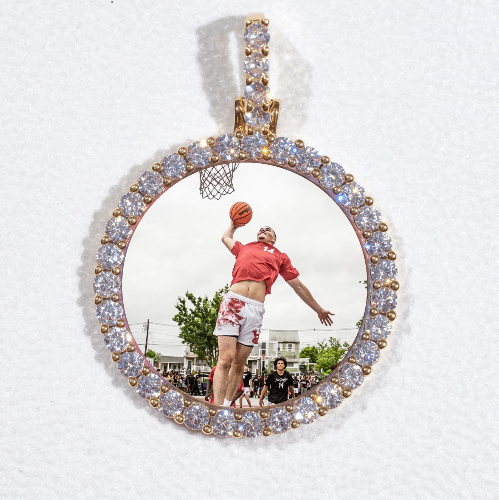 3D CIRCLE CUSTOM PICTURE PENDANT SMALL SIZE