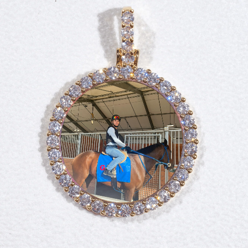 3D CIRCLE CUSTOM PICTURE PENDANT SMALL SIZE