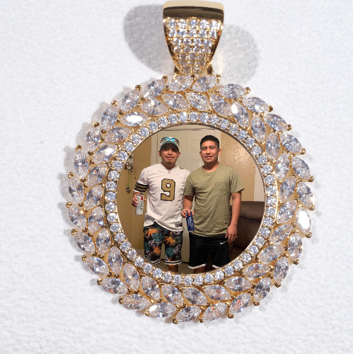Large 3D Wheat Ear Custom Picture Pendant