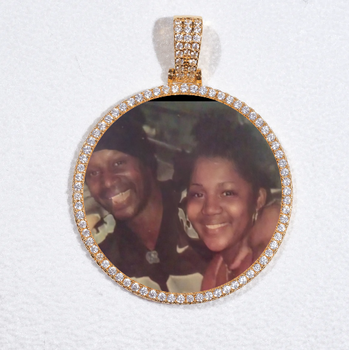 MEDIUM 3D CIRCLE CUSTOM PICTURE PENDANT