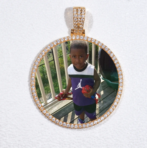 MEDIUM 3D CIRCLE CUSTOM PICTURE PENDANT