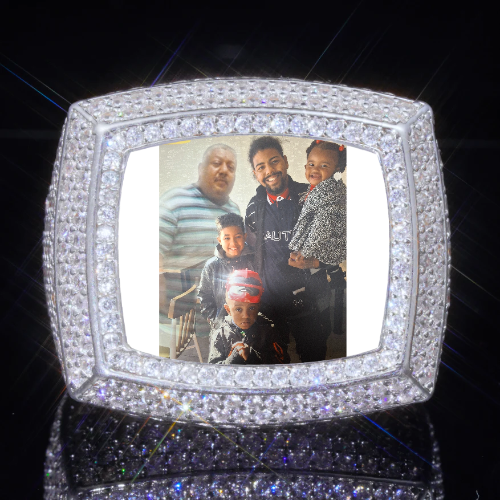 3D CUSTOM PICTURE ICED RING