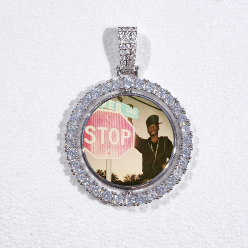 3D Spinning 2-Faced Custom Picture Pendant