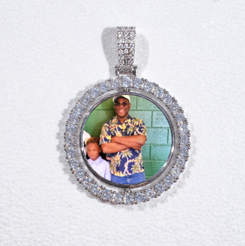 3D Spinning 2-Faced Custom Picture Pendant