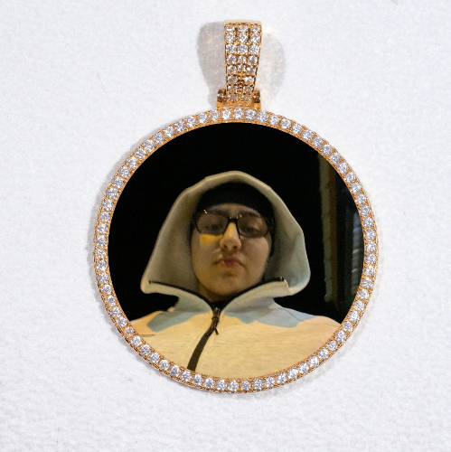 MEDIUM 3D CIRCLE CUSTOM PICTURE PENDANT